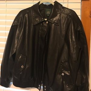 faux leather jacket